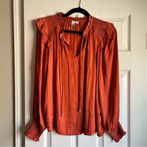 Burnt Orange Blouse | Joie
